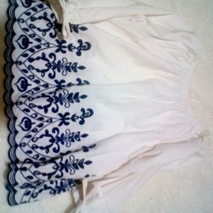 White cute summer shirt